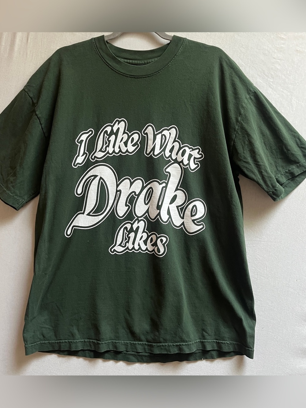 Drake Related Its All A Blur Tour Graphic T-Shirt Green Men's Large